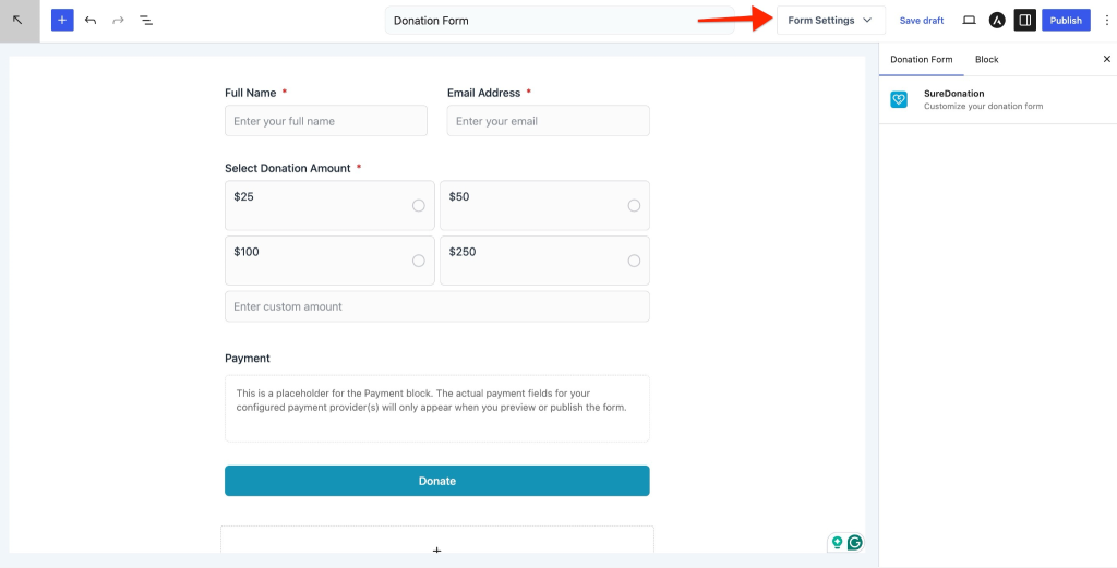  Form Settings