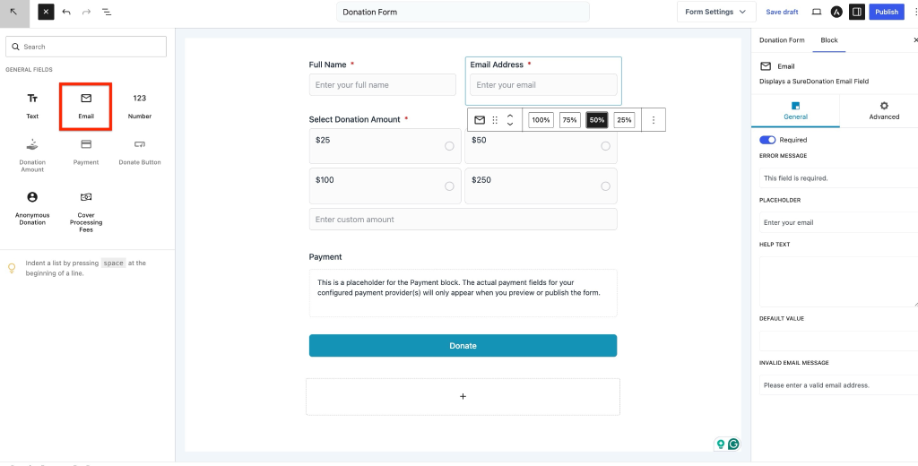 Add email filed
