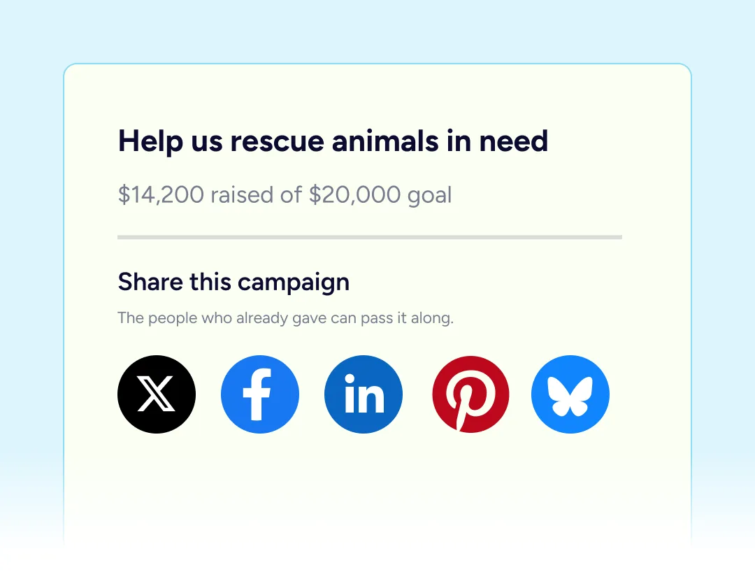 Share animal rescue campaign
